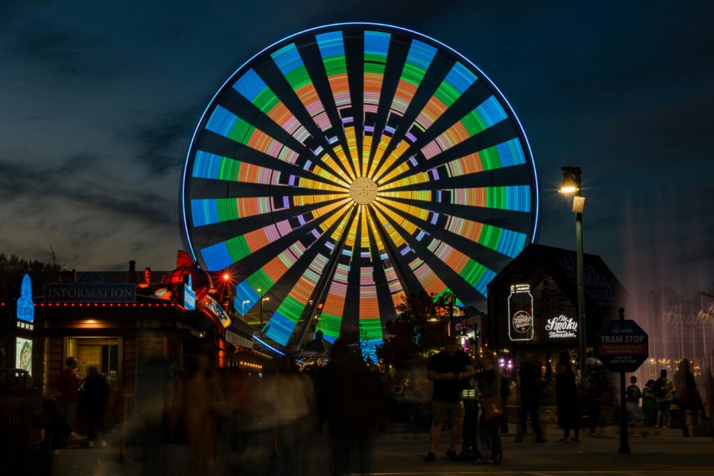 Pigeon Forge at night